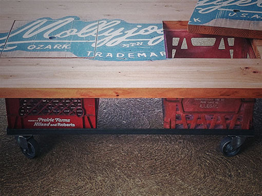 Milk Crate Coffee Table