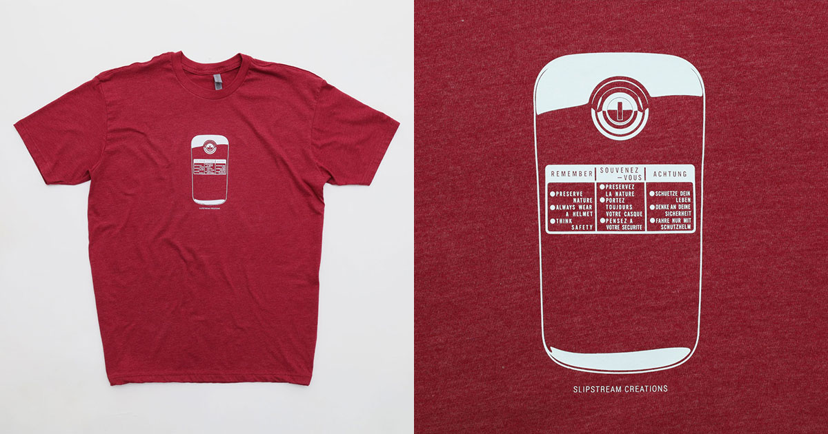 Honda CB Fuel Door T-Shirt - Cardinal - Slipstream Creations