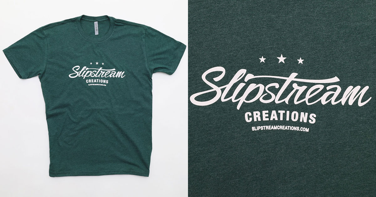Slipstream Creations Logo T-Shirt - Heather Forest Green